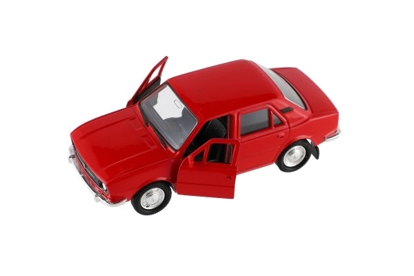 Mașină de jucărie Škoda 105L din metal și plastic, 11cm, 1:34-39