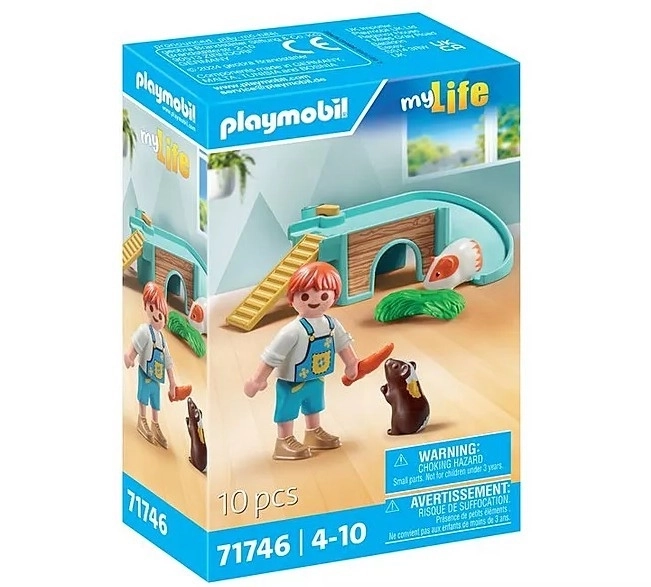 Set figurine My Life băiat cu cobai