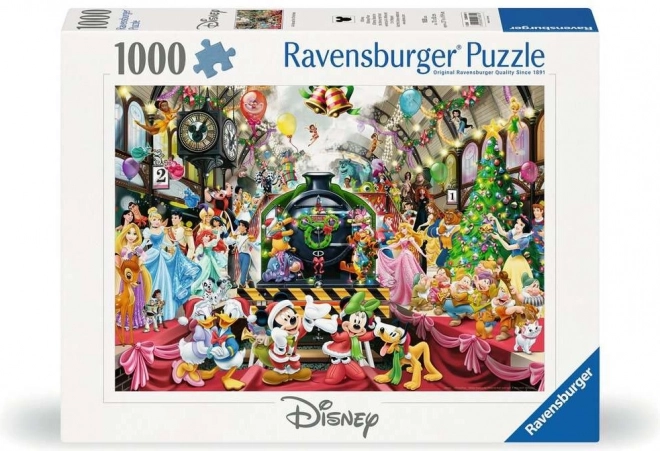 Puzzle Ravensburger Crăciun Disney: Toți La Bord 1000 Piese