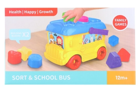 Autobuz școlar cu forme pentru inserat