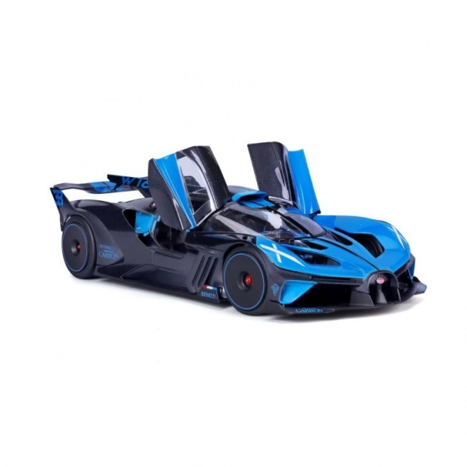 mașinuță Bburago Bugatti Bolide scară 1:18 albastră/neagră