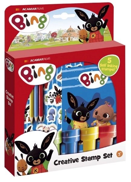 Set de ștampile și autocolante Bing Bunny