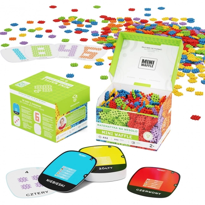Klocki distractive matematice Mini Waffle 444 bucăți