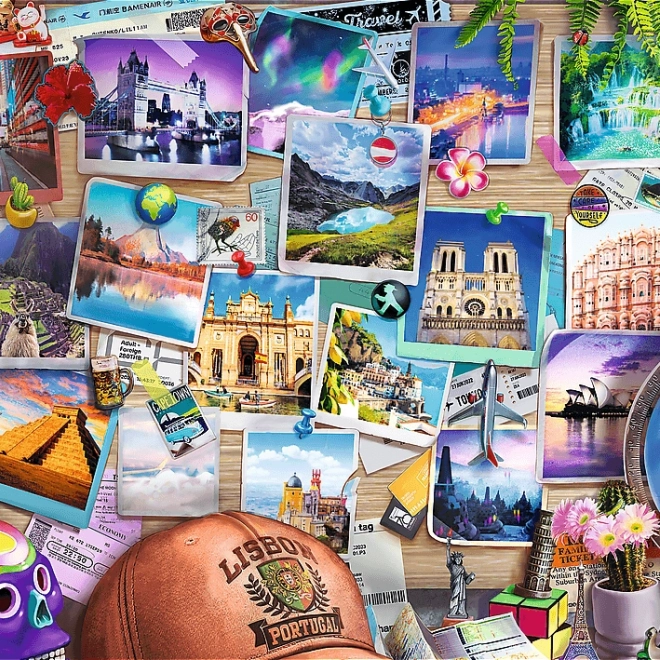 Puzzle TREFL Premium Plus Ceai de Amiază: Amintiri din Călătorii 500 Piese