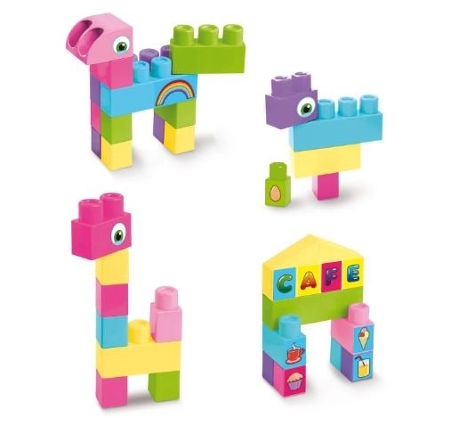 Set de cuburi mari Big Blocks - roz