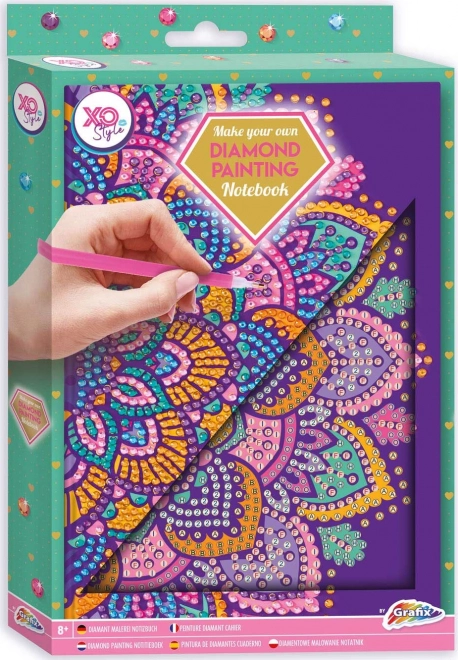 bloc de desen diamant Grafix mandala violet