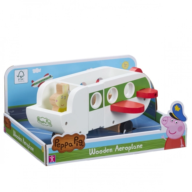 Avion de lemn Peppa Pig