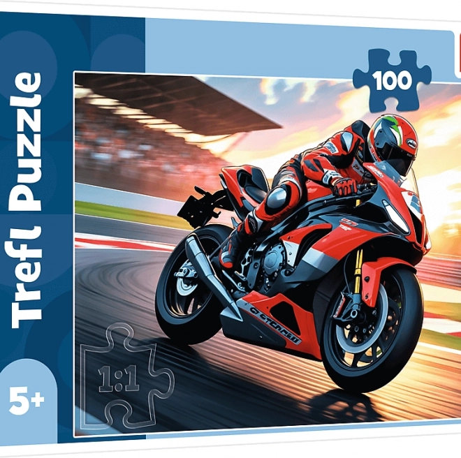 Puzzle Trefl Motociclistul Rapid 100 Piese