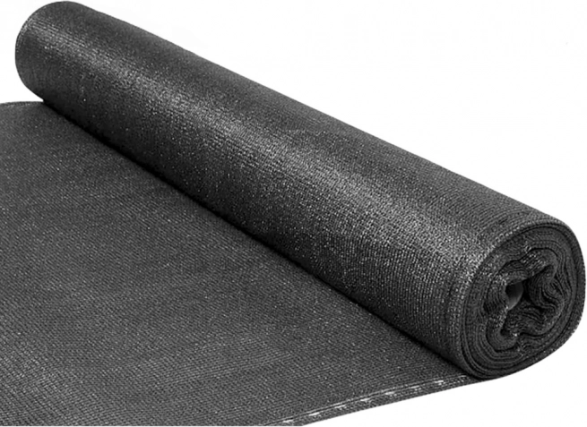 Plasă de umbrire gri pentru gard 1,5 m x 25 m 140g/m²