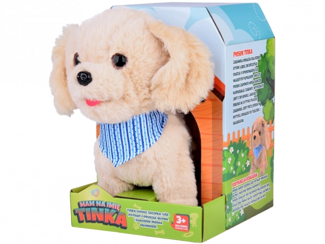 Căţeluşul interactiv de pluş Tinka