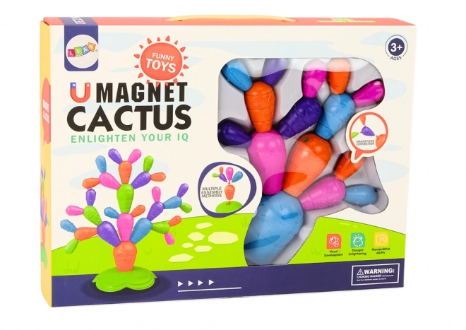 Jucărie constructivă magnetică cactus