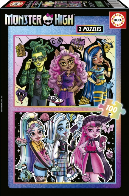 Puzzle Monster High 2x100 piese