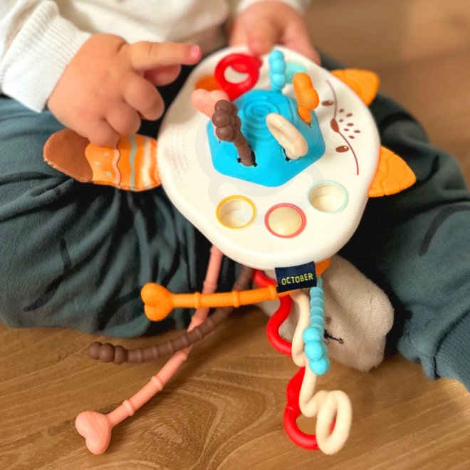 Jucărie senzorială Montessori vulpiță pentru dentiție Woopie