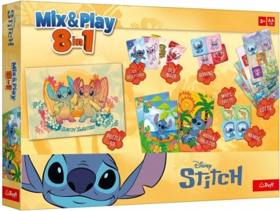 Mix & Play 8în1 STITCH jocuri de societate în cutie