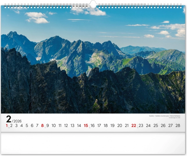 Calendar de perete Magicele Tatra 2026