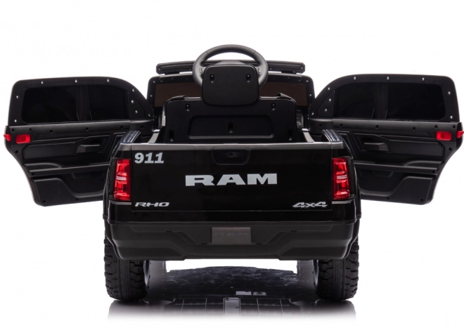 Mașină Electrică pentru Copii Dodge Ram Poliție Negru