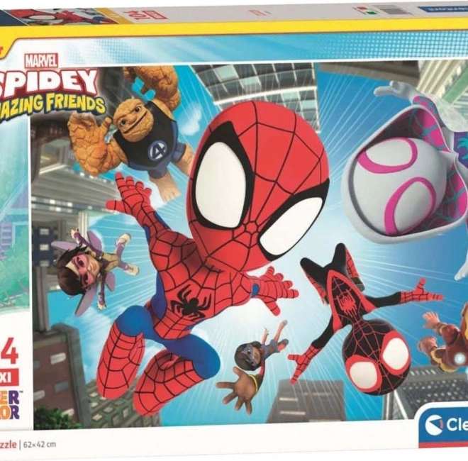Puzzle Spidey și prietenii săi: În aer 104 piese