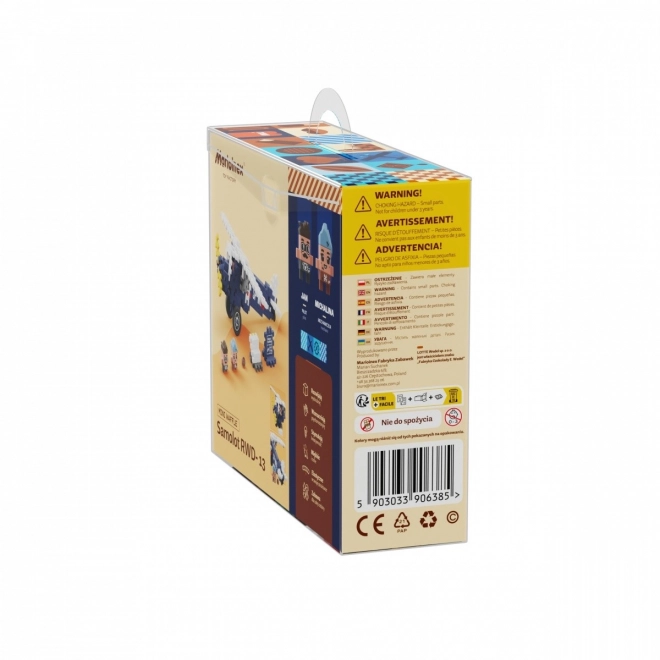 Set de construcție mini Waffle avionul RWD-13 Wedel