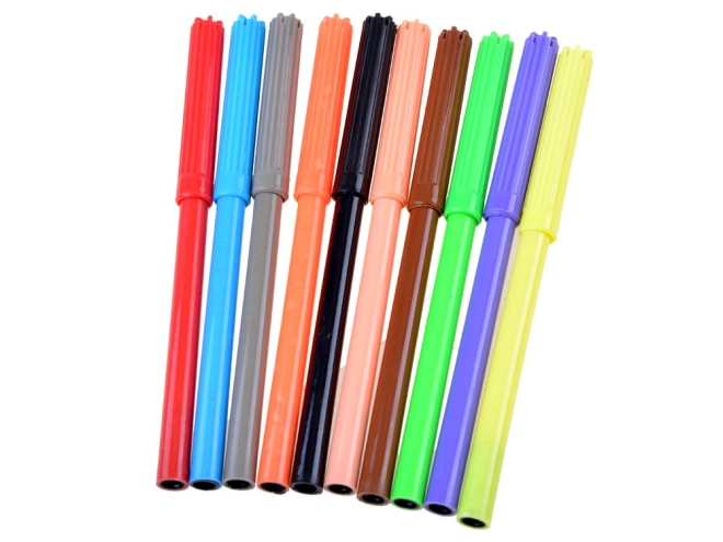 Include 10 markere colorate
