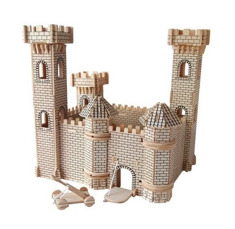 Puzzle 3D din lemn - Navă aeriană