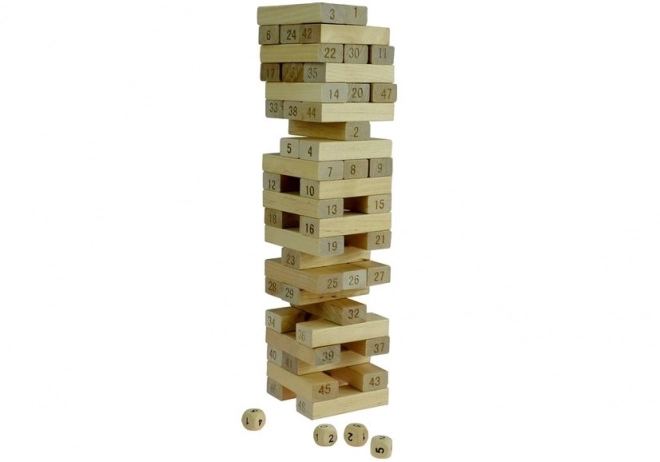 Joc de îndemânare Jenga din lemn