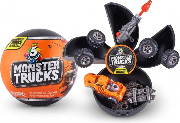 ZURU 5 Surprise Monster Trucks – minge colecționabilă cu surprize