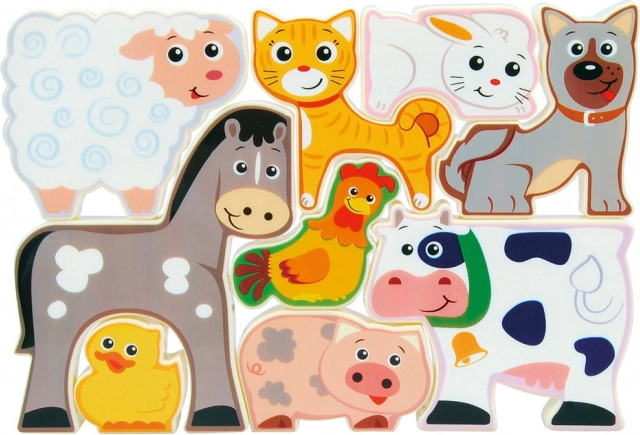 Puzzle fermă pentru copii 9 piese