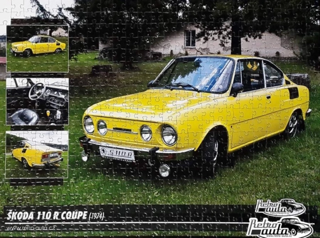 Puzzle Retro Auta Škoda 110 R Coupe 500 piese