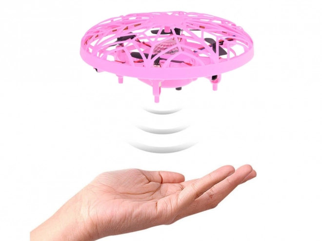 Dron Disc Zburător cu LED-uri