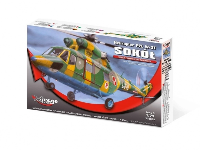 Model helicopter PZL W-3T Sokół din plastic