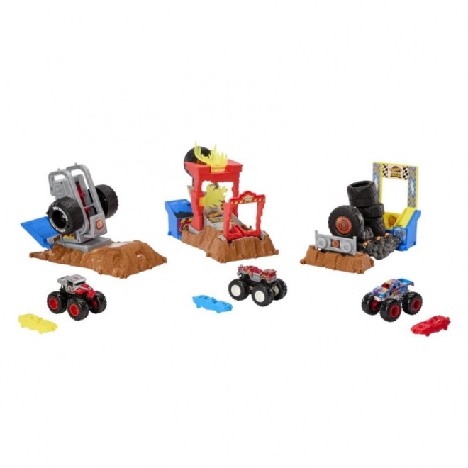 Set de joc provocarea cursei Hot Wheels Monster Trucks Arena – HW Rechinul Tigru