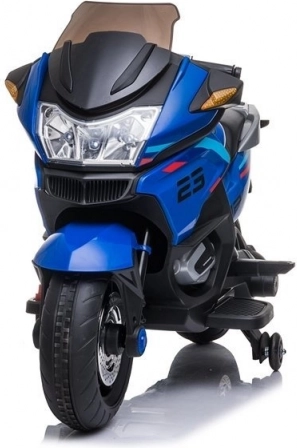 Motocicletă cu acumulator pentru copii Albastră