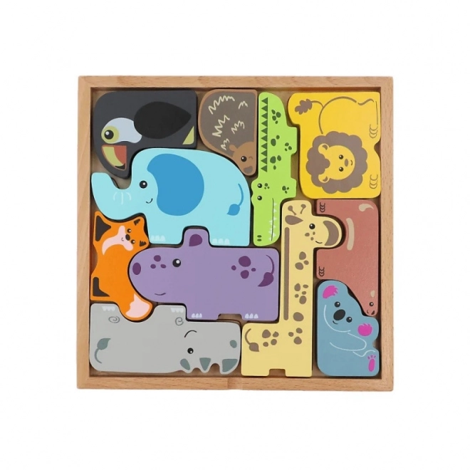 Puzzle din lemn - Provocare Zoo Crew