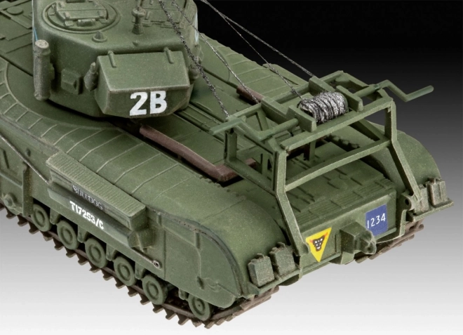 Model Churchill AVRE 1/76 din plastic