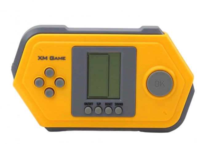 Consola electronică de jocuri Tetris Brick - galben-gri
