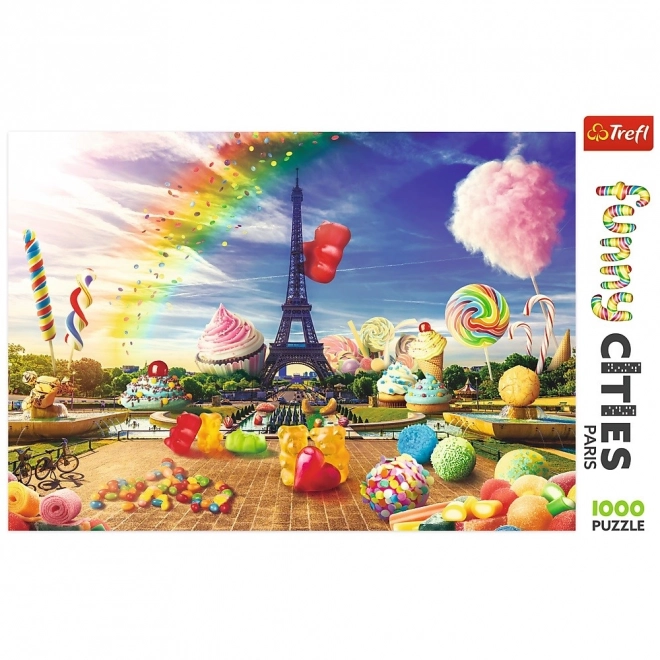 Puzzle amuzante de 1000 de piese - Orașe dulci: Paris