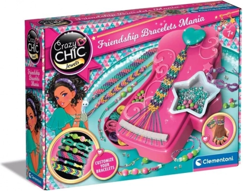 set creativ crazy chic – realizare brățări ale prieteniei