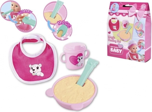 Set de hrănire pentru păpuși SIMBA New Born Baby
