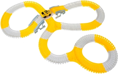 Pistă flexibilă, cu prindere prin clic, pentru configurații nelimitate