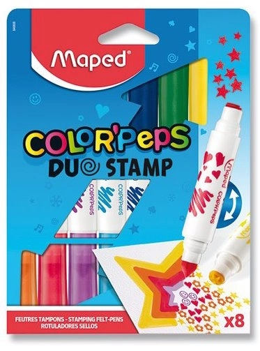 Set carioci duble Color'Peps Duo Stamp 8 buc