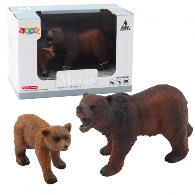 Set figurine urs brun și pui