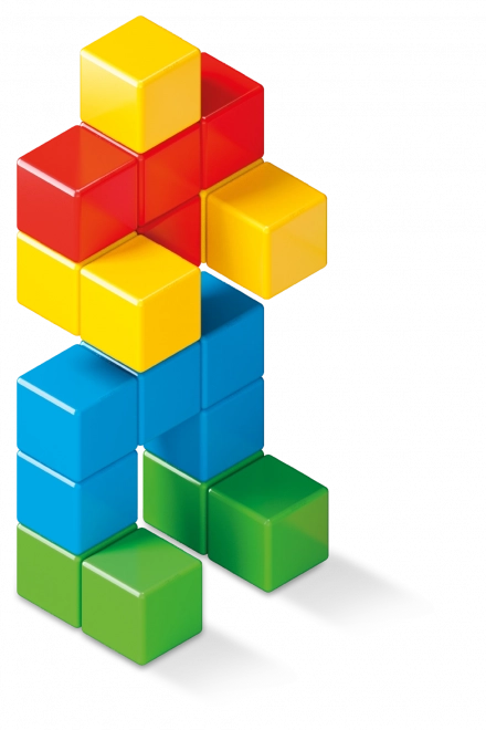 Geomag Magicube culori intense 128 piese