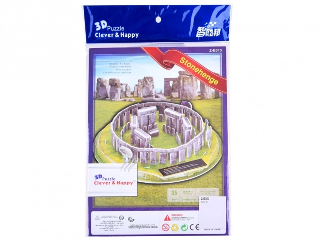 Puzzle 3D Stonehenge cu 35 de piese