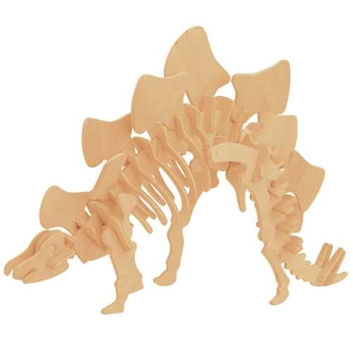 Puzzle 3D din lemn Stegosaurus