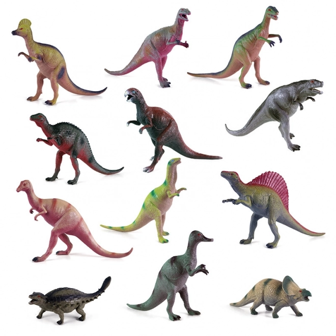 Dinozauri colecție 12 specii 25 - 33 cm