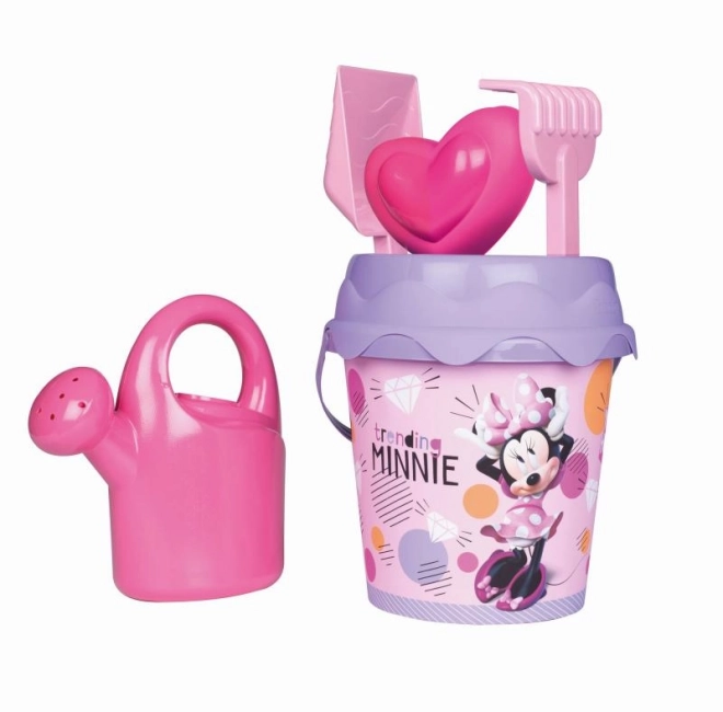 Set nisip Minnie cu stropitoare și accesorii