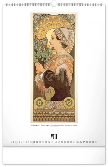 Calendar perete Alfons Mucha 2025