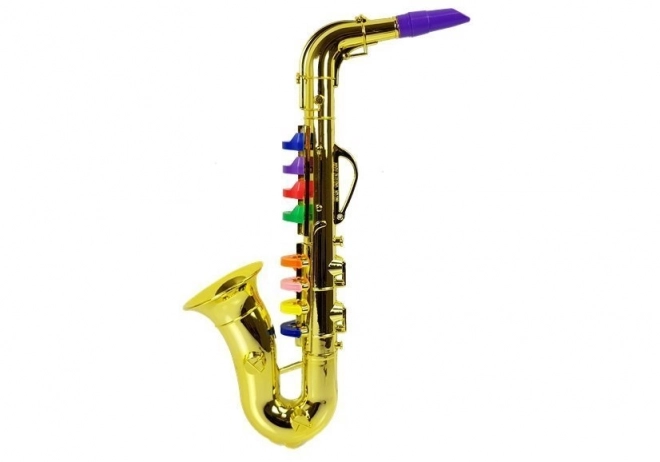 Saxofon de jucărie auriu