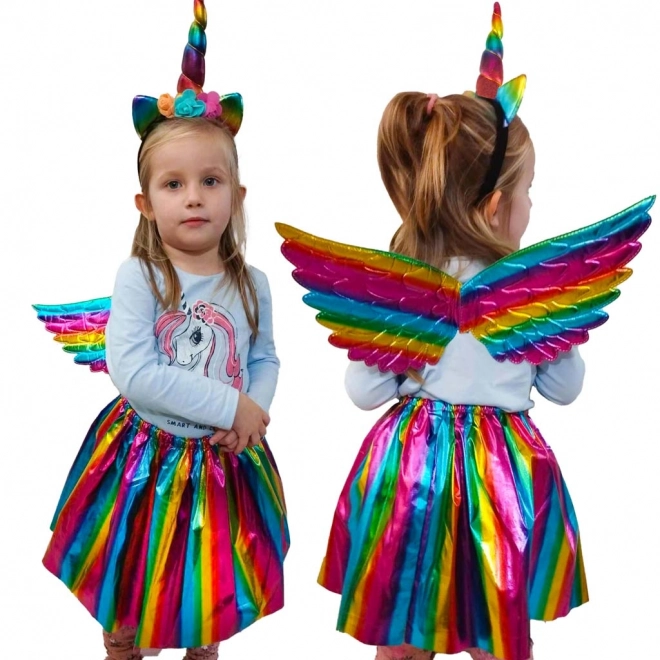 Costum carnaval unicorn multicolor