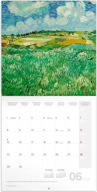 Calendar notițe Vincent van Gogh 2026